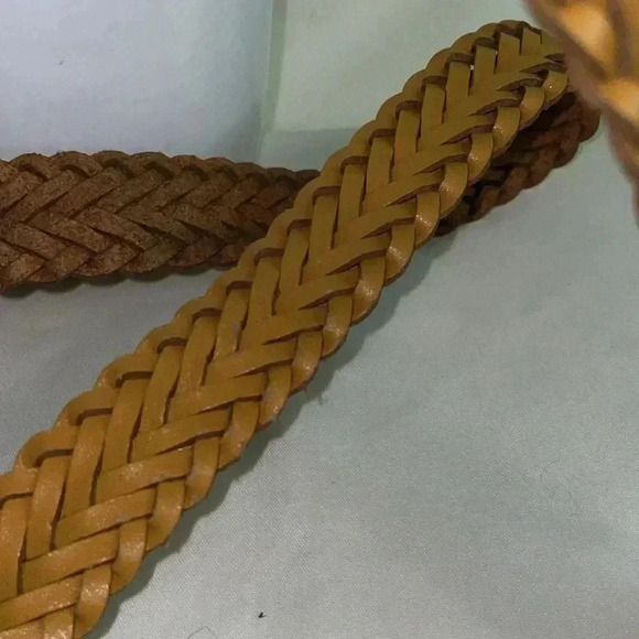 Braided Tan Belt- Small/Medium - Picture 3 of 5